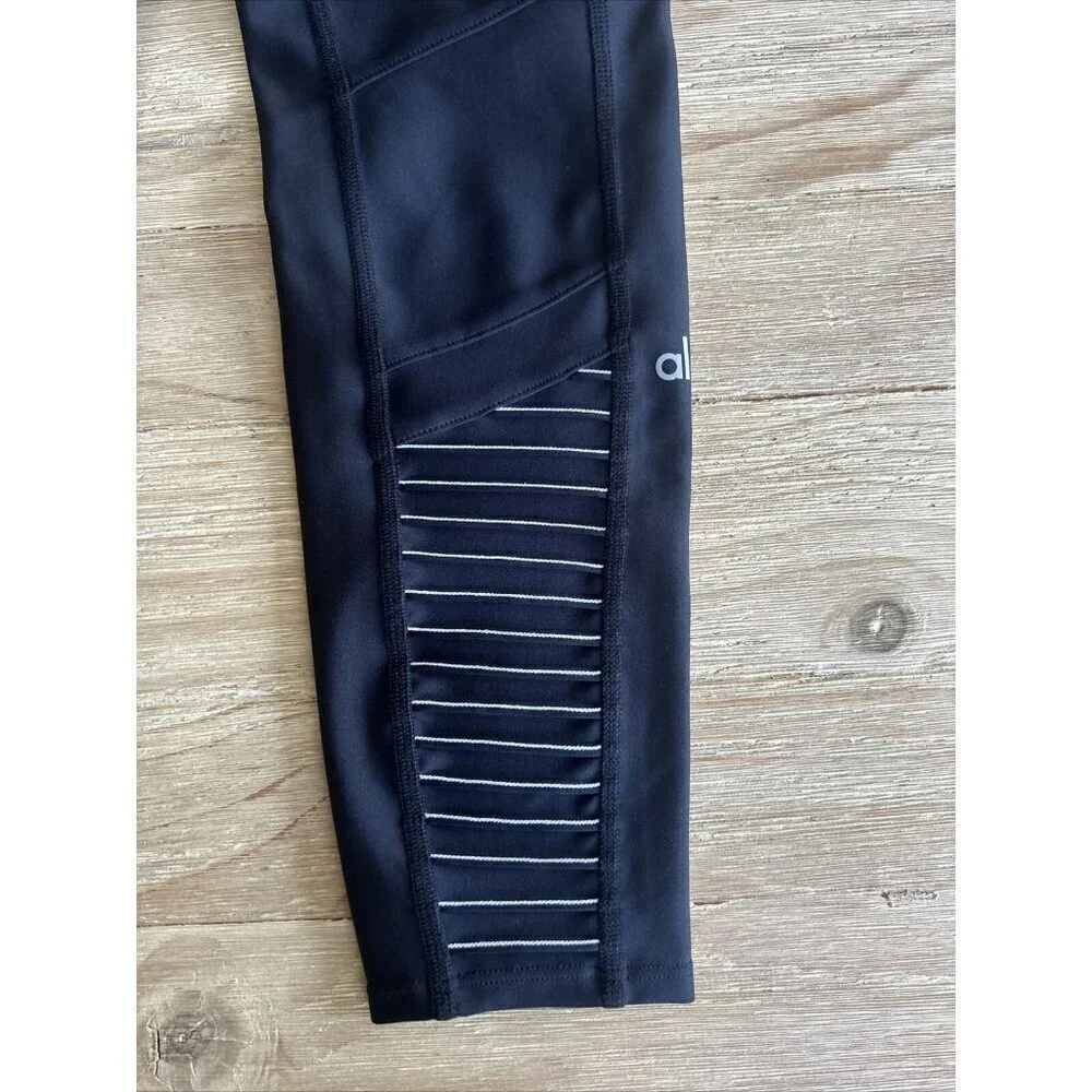 ALO Yoga High Waisted Moto 7/8 Legging Black Size Small